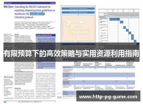 有限预算下的高效策略与实用资源利用指南